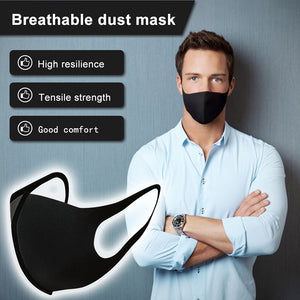 3pcs/set Dust Mask Breathable Unisex Sponge Face Mask Reusable Anti Pollution Face Shield Wind Proof Mouth Cover