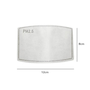 Pm25 Premium Activated Carbon Filter Mask Mouth-Mask FILTER-PAPER Anti-Haze 1/50/100pcs Dropshipping 2020