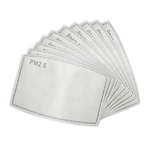 Pm25 Premium Activated Carbon Filter Mask Mouth-Mask FILTER-PAPER Anti-Haze 1/50/100pcs Dropshipping 2020